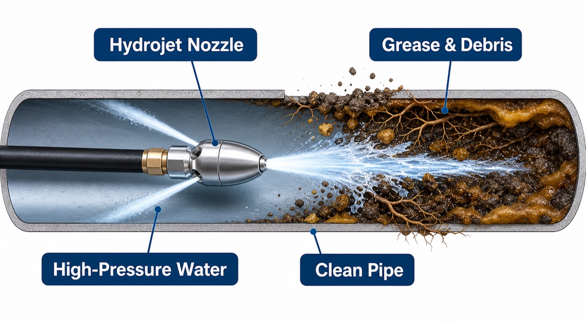 hydrojetting diagram